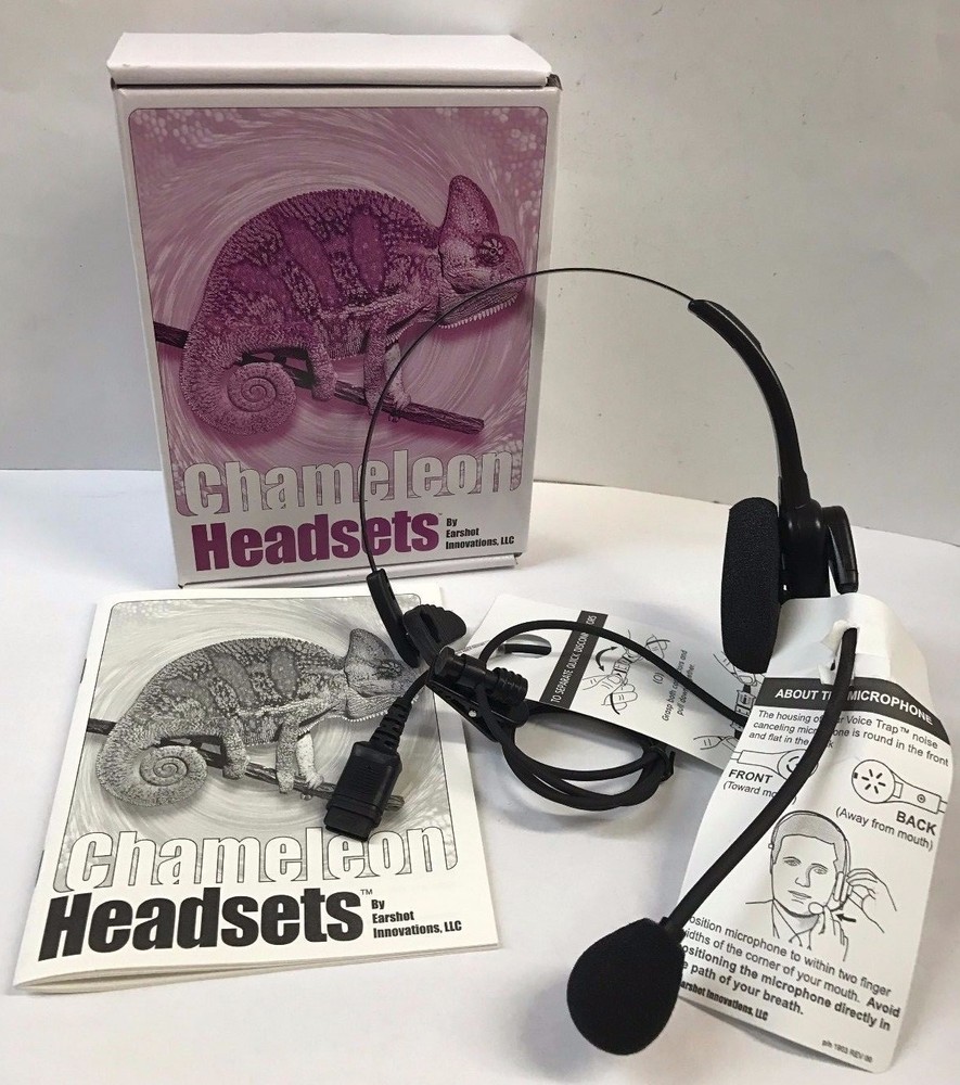 Chameleon Over The Head Phone and Computer Monaural Headset