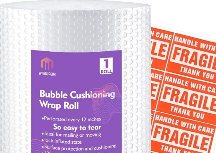 Bubble Cushioning Wrap Shipping Bubble Packing Wrap roll Moving Bubbles Protect