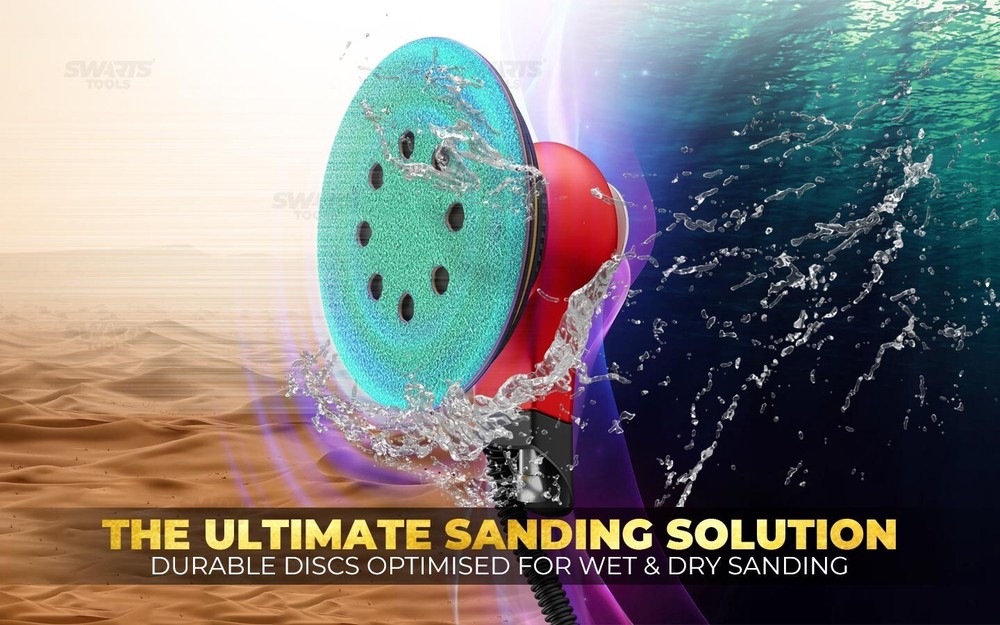 Sanding Discs Pads for Orbital Sander Circular Hook & Loop - 125mm 5" 150mm 6"