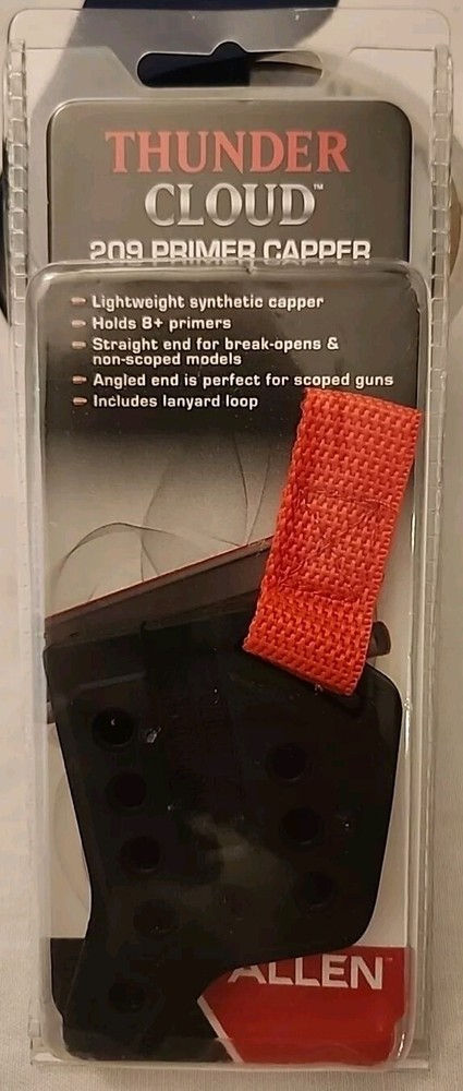 Thunder Cloud 209 Inline Muzzle loader Primer Capper by Allen, holds 8+ Primers