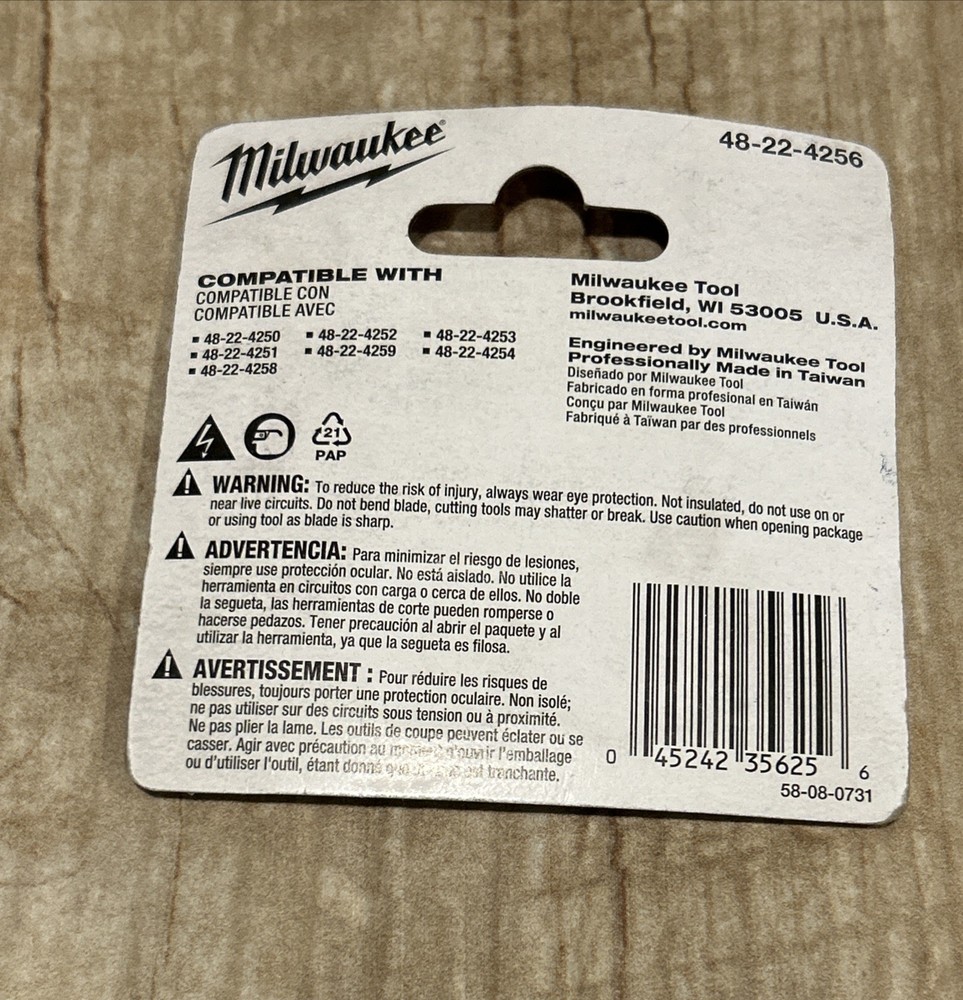 Milwaukee 48-22-4256 2 PC Replacement Cutter Wheels, New