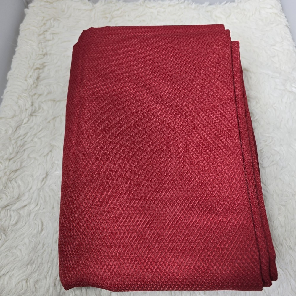 Textured Fabric Square Tablecloth 90" x 90" Polyester Easy Care Machine Wash