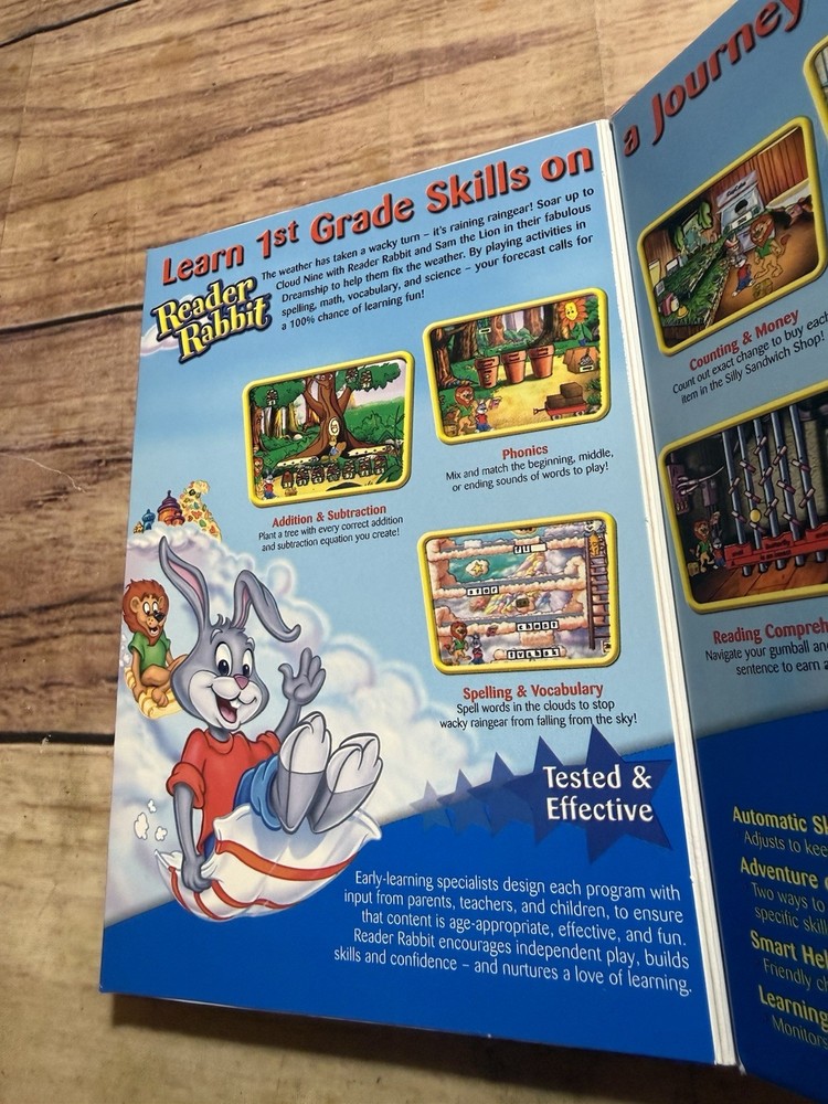 The Learning Company Reader Rabbit 1st Grade Special 2 CD Edition CD-ROM Vintage