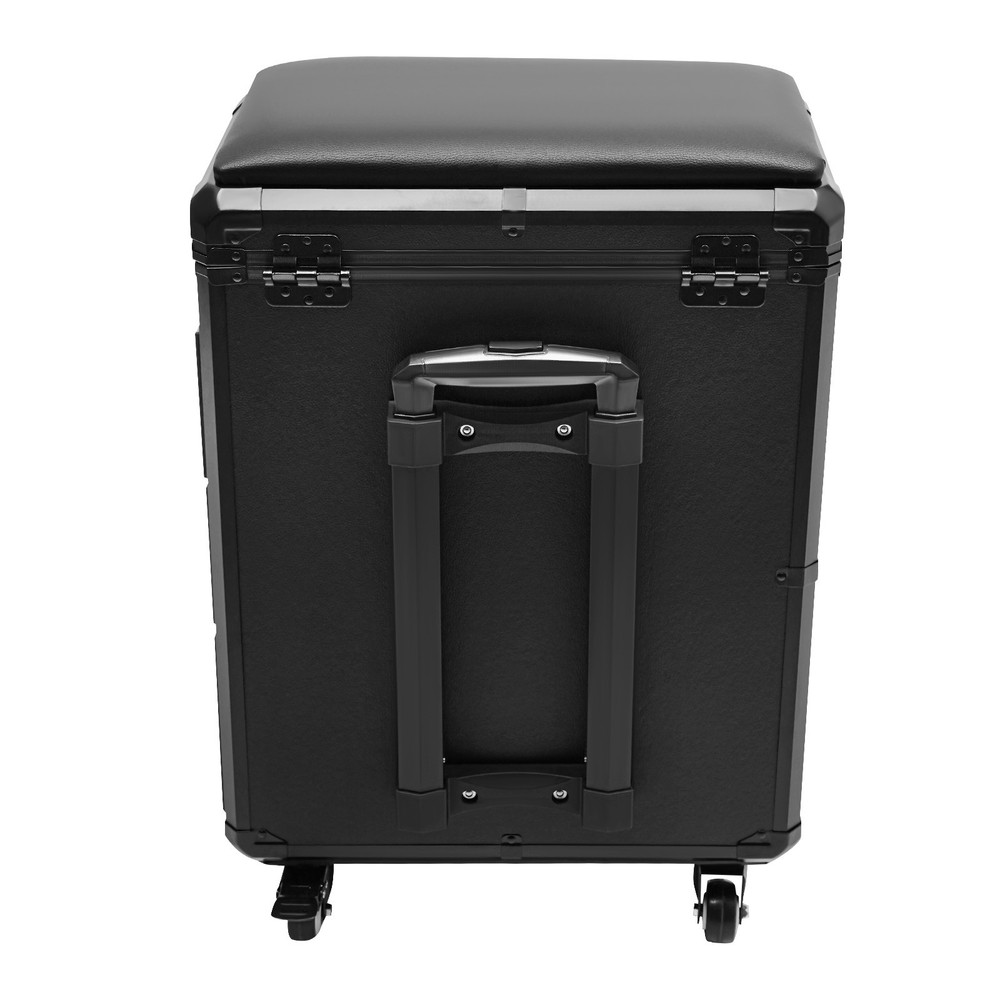 Rolling Makeup Case, Makeup Case with 4 Universal Wheels Combination Lock