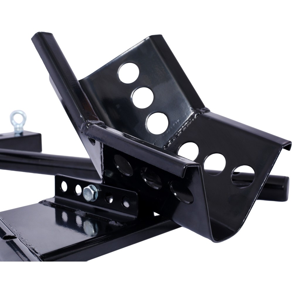 Motorcycle Front Fork Tire Chock Stand w/ Lock, Fits 17-21" Wheels