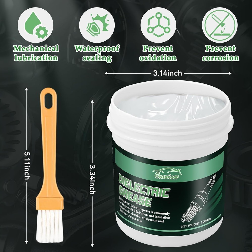 5oz Dielectric Grease for Electrical Connectors Silicone Paste for Auto & Marine