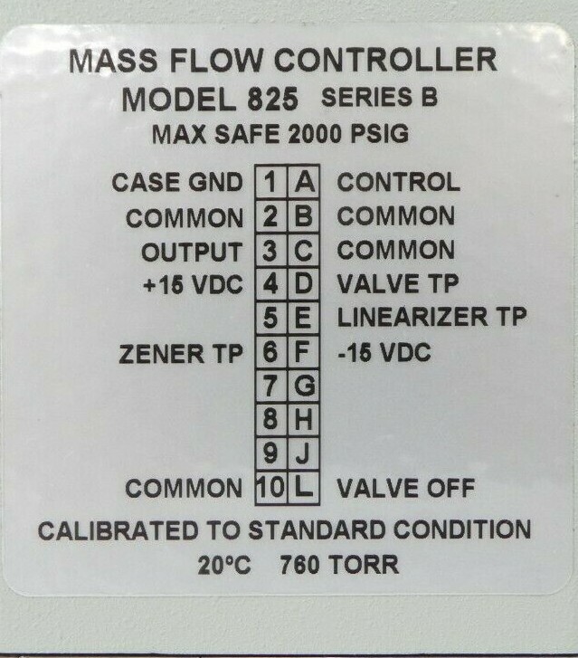 Edwards N8249A3B3 Mass Flow Controller MFC 825 Series B Varian 2215048 Working