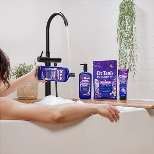 Dr Teal's Foaming Bath with Epsom Salt Lavender & Chamomile 34 fl oz 2 Pack