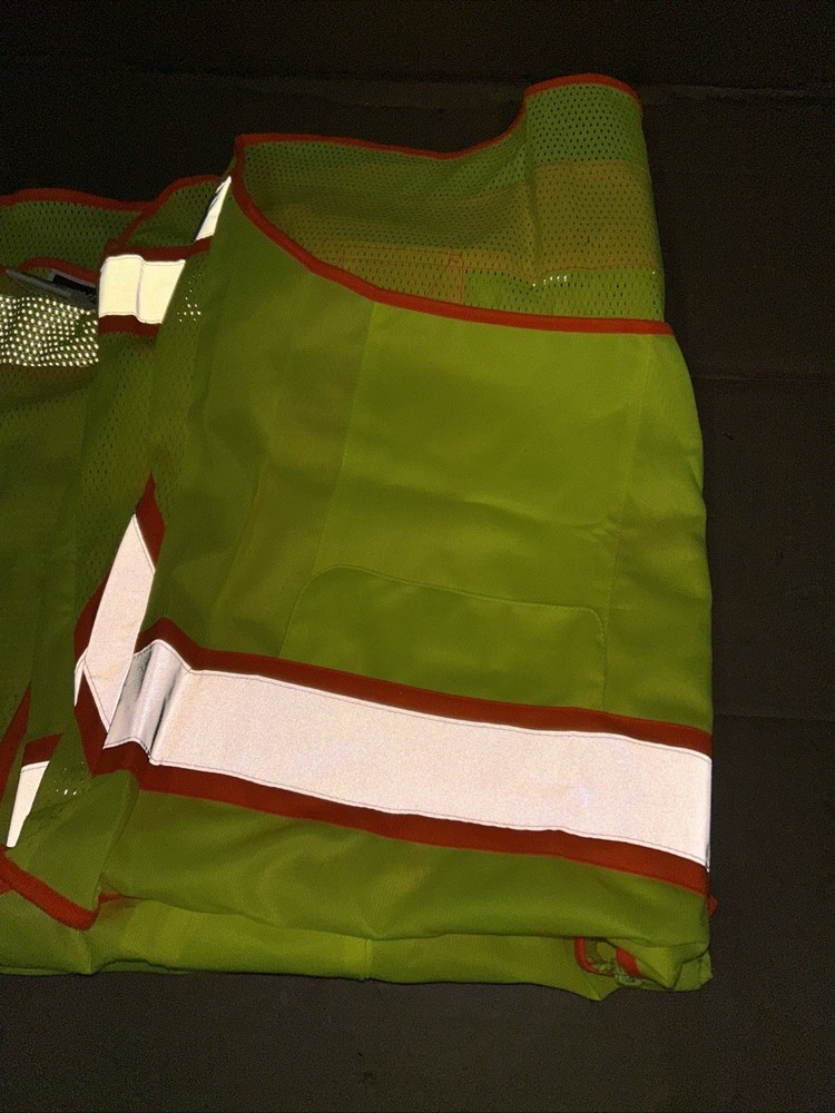 Lot/2 Stihl High Visibility Safety Vest Mesh Back Solid Front Class 2 Size XL