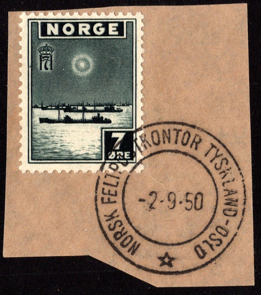 Norway Scott 162 Used on piece.