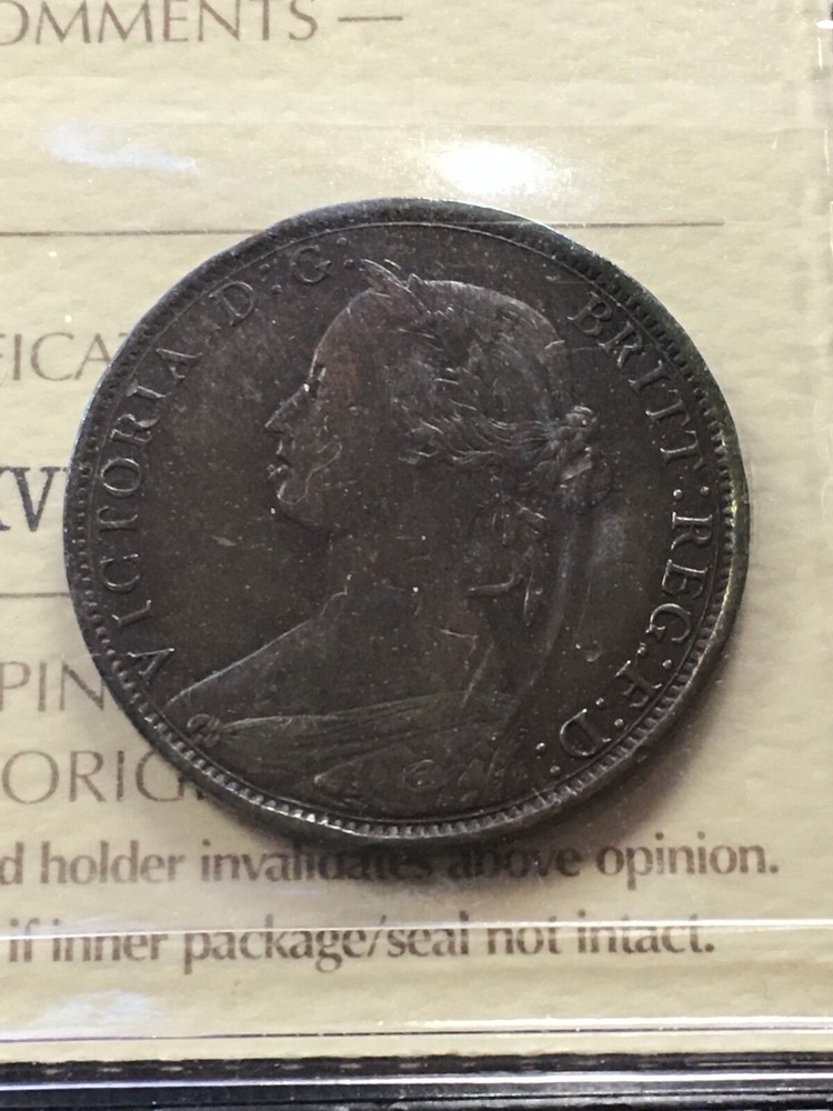 1862 ICCS Graded Nova Scotia, One Cent, **EF-40**