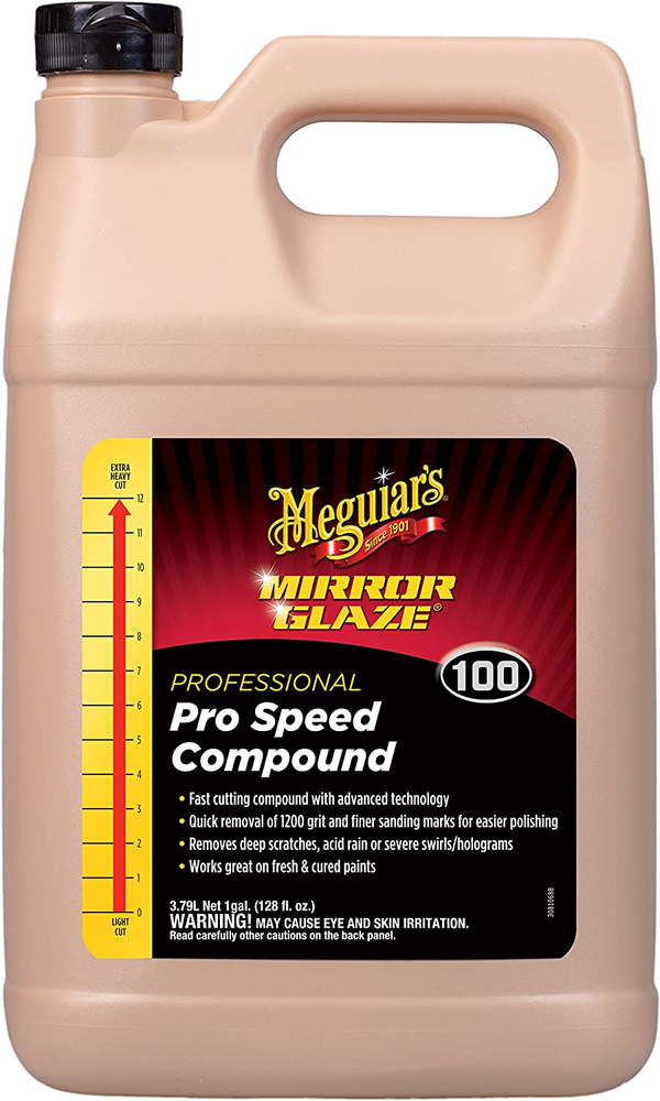 Meguiars M10001 Mirror Glaze Pro Speed Compound - Removes Deep Scratches & 1