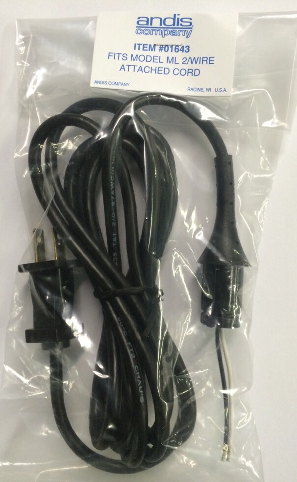 Andis 1643 ML, Master, Fade Master Replacement Cord (2 wire) (#01643) NEW