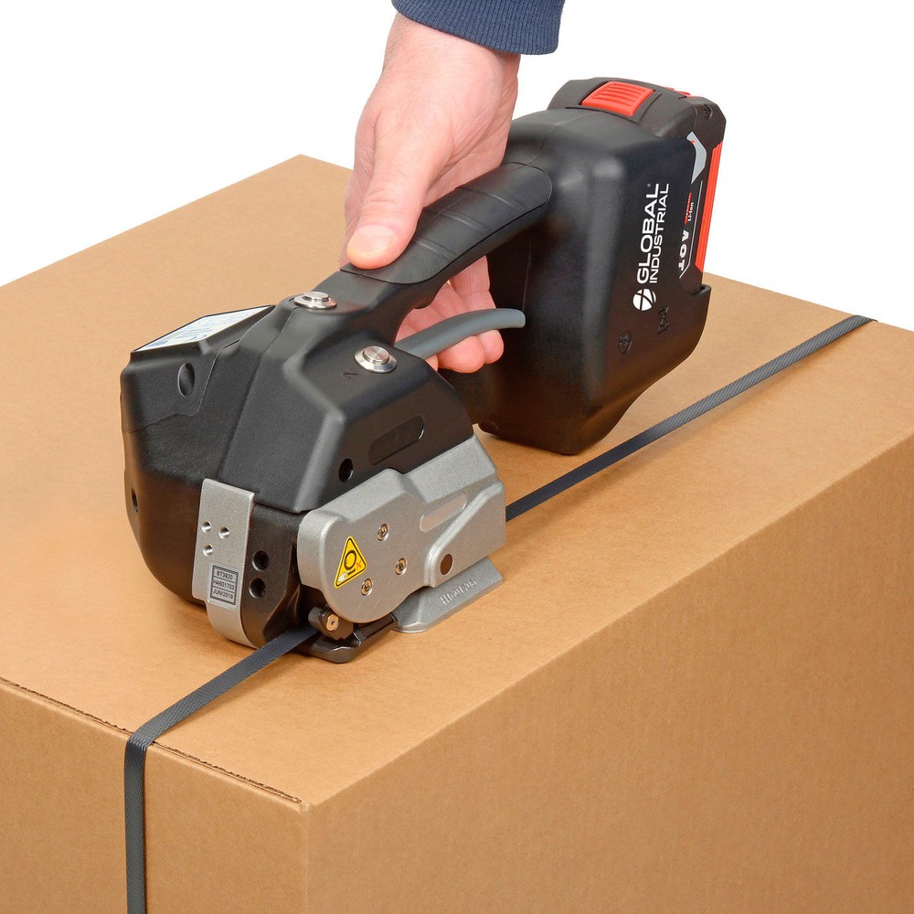 Global Industrial Battery Operated Polyester Strapping Tool For 5/8" Strap Width