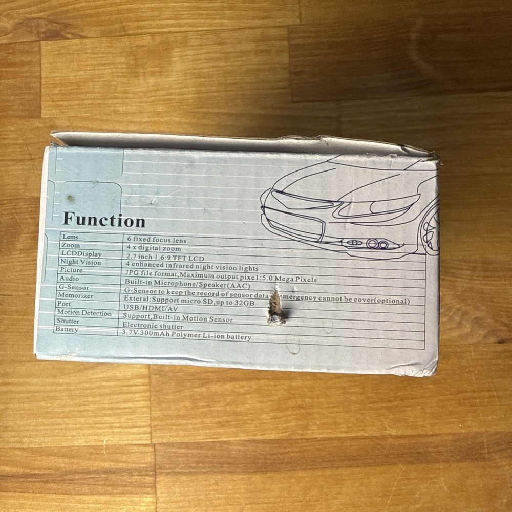 Advanced Portable Car Camcorder New In Box Digital Video Camera