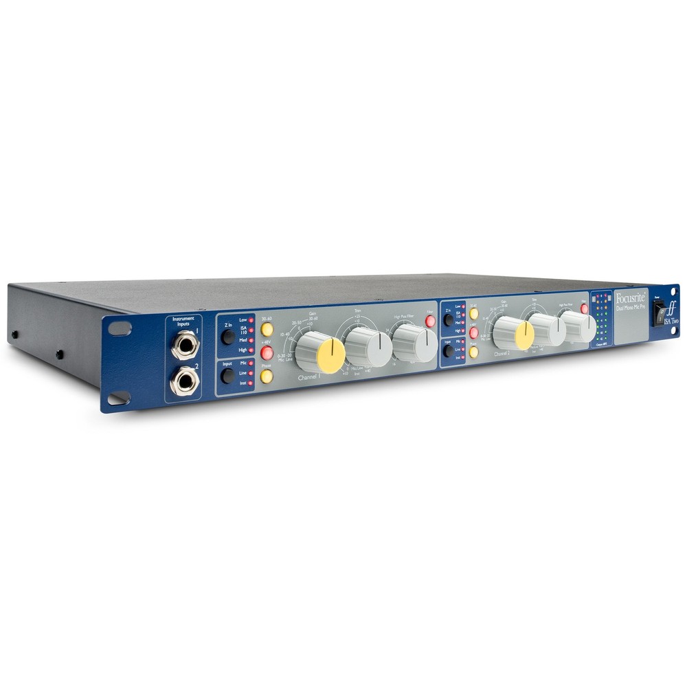 Focusrite Pro ISA Two Classic Dual Mono Transformer Based Microphone Preamp