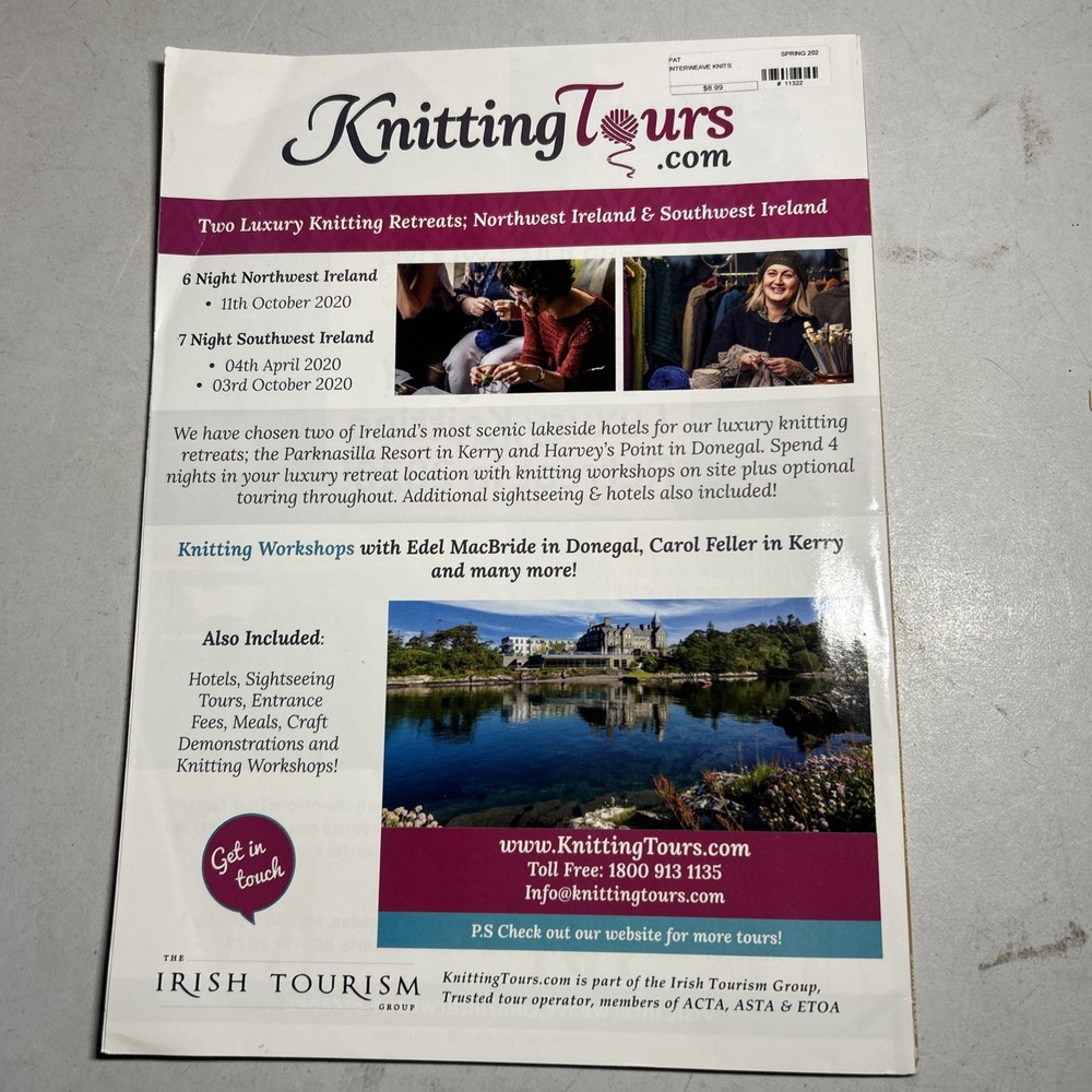 Back Issue of Interweave Knits Magazine - Spring 2020