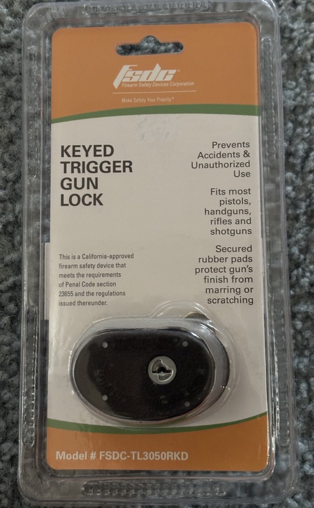 FSDC KEYED TRIGGER GUN LOCK
