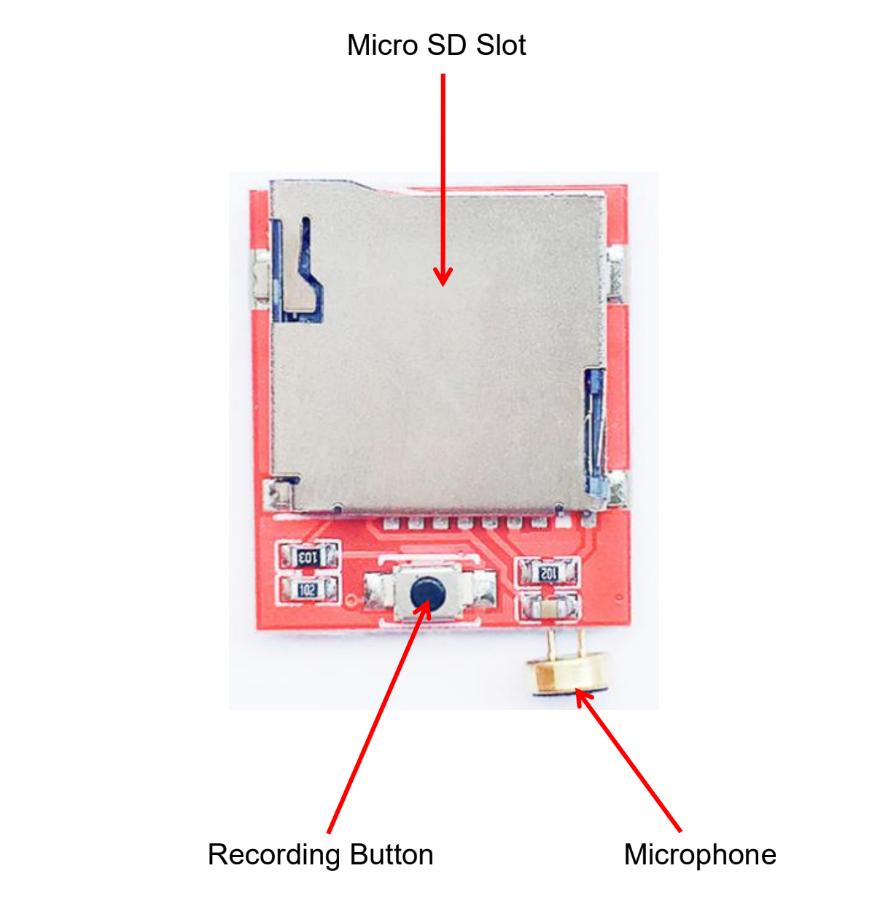 [ Flyron FN-RM02 ] Mini MP3 Voice Recorder Module
