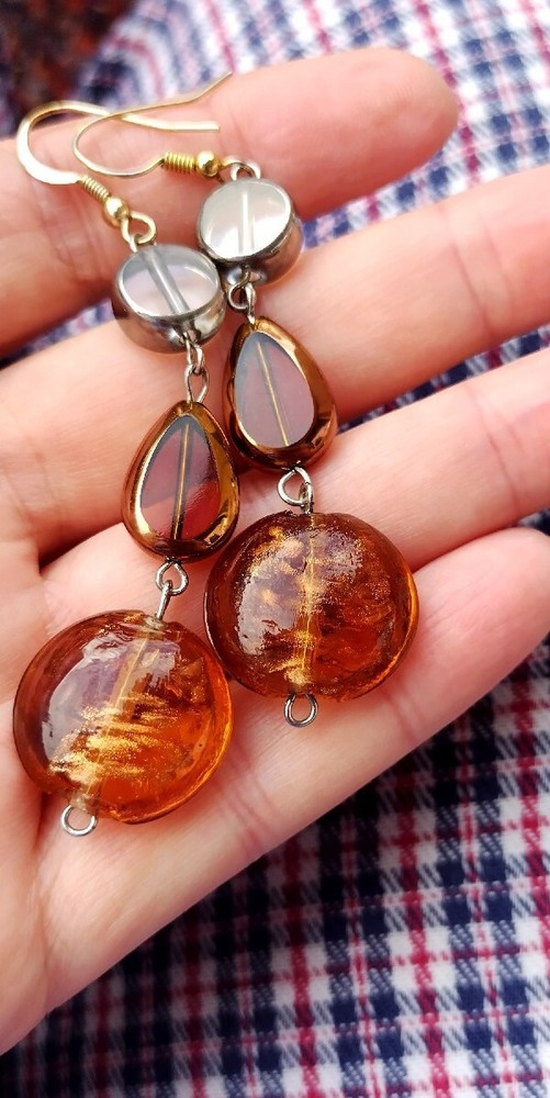 Beautiful glass earrings