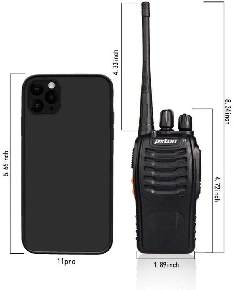 Pxton Long Range Walkie Talkies with Earpieces