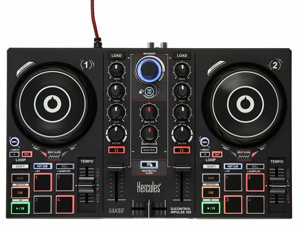 Hercules DJ Learning Kit w/ Controller, Speakers, Headphones, and Software