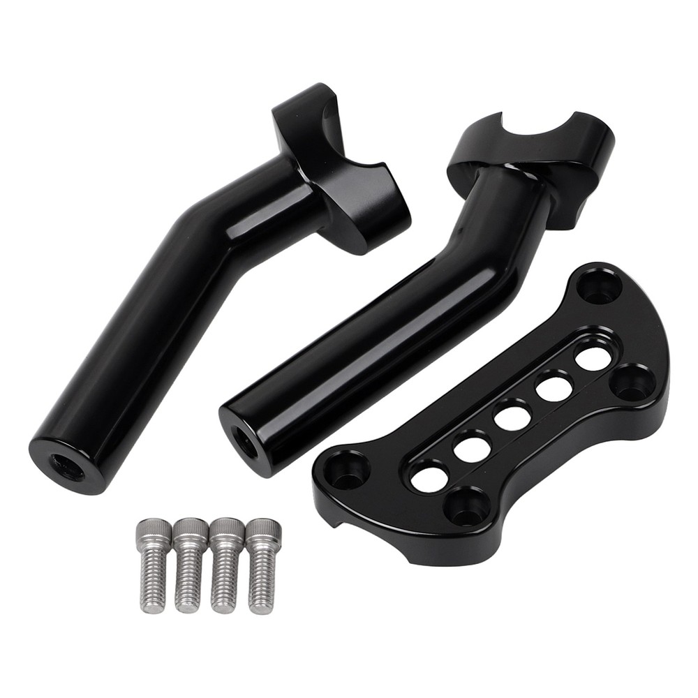 Black 6.5" Pullback Handlebar Riser Top Clamp For Harley Road Glide FLTR V-Rod
