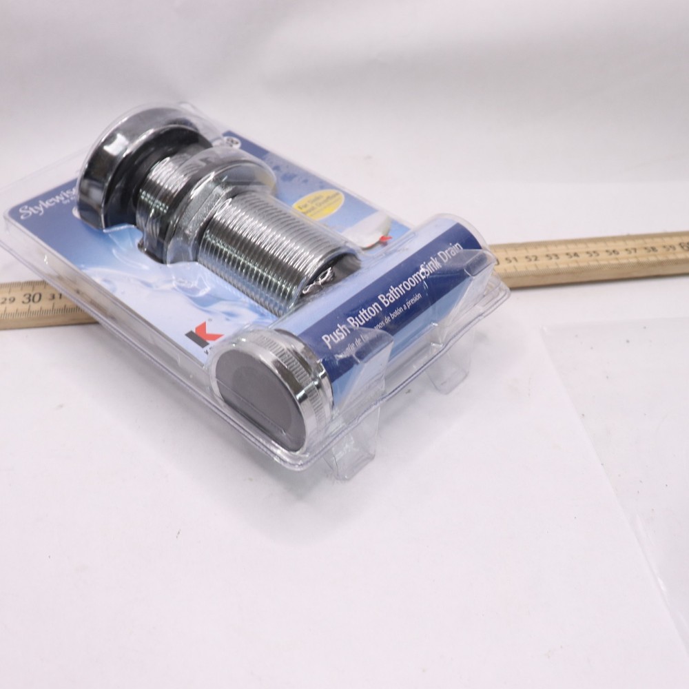 Keeney Push Button Bathroom Sink Drain without Overflow Chrome K820-76