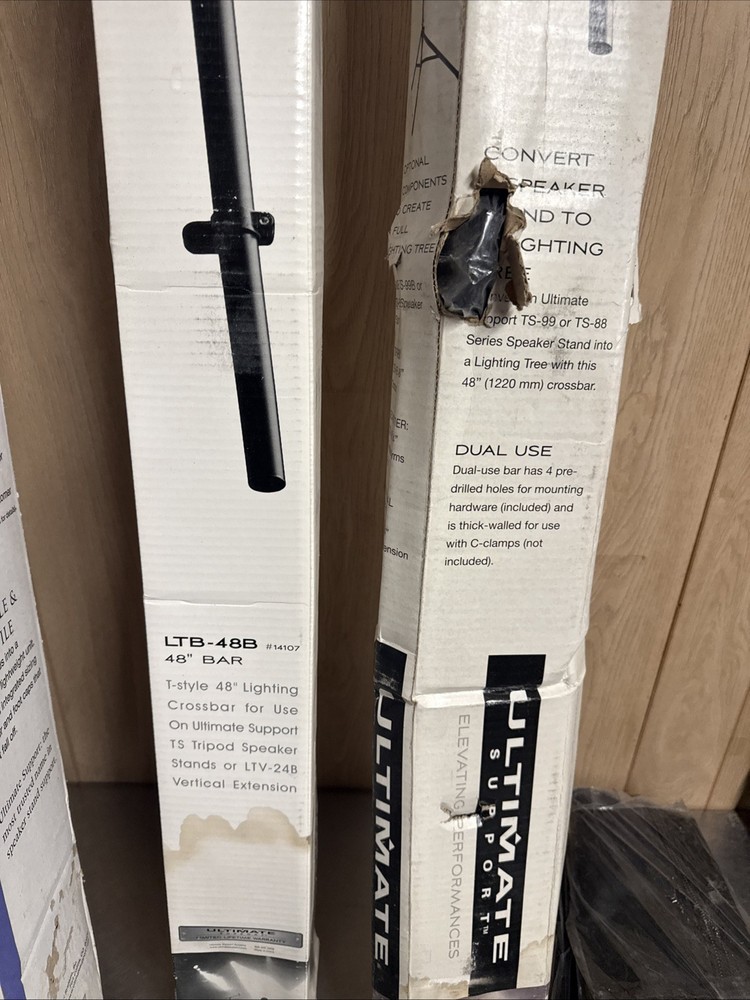 2x Ultimate Support LTB-48B Lighting Tree Crossbar