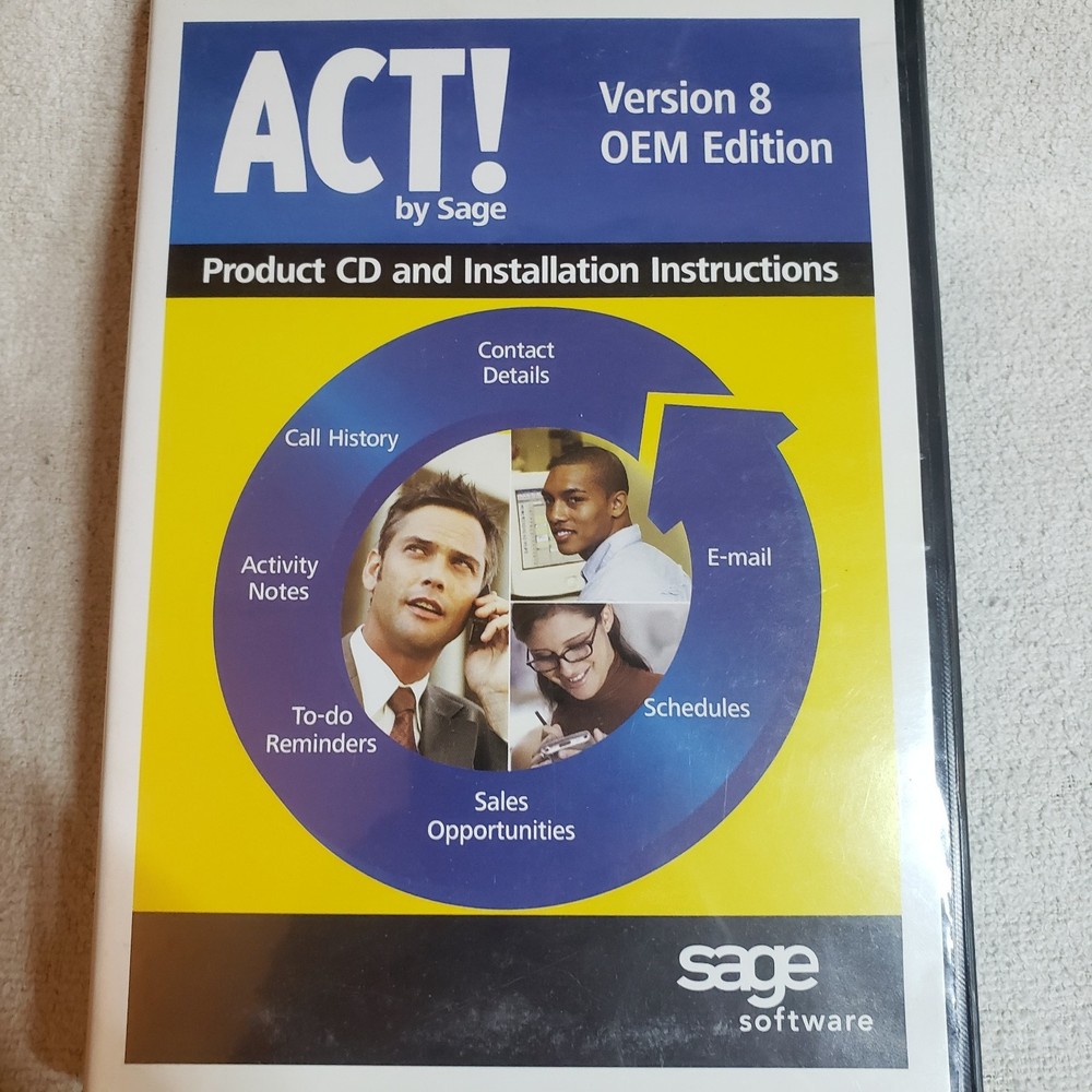 Act By Sage 2007 (9.0) Computer Software Windows Used