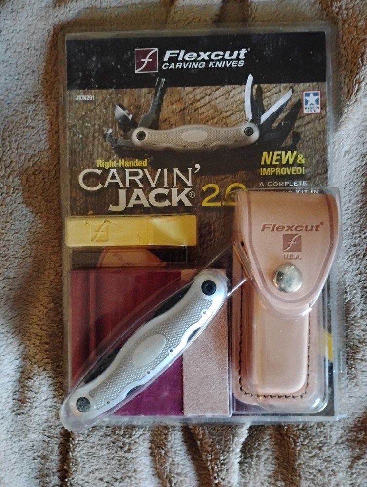 Flexcut Right-Handed Carvin' Jack Improved Version 2.0, Folding Multi-Tool for