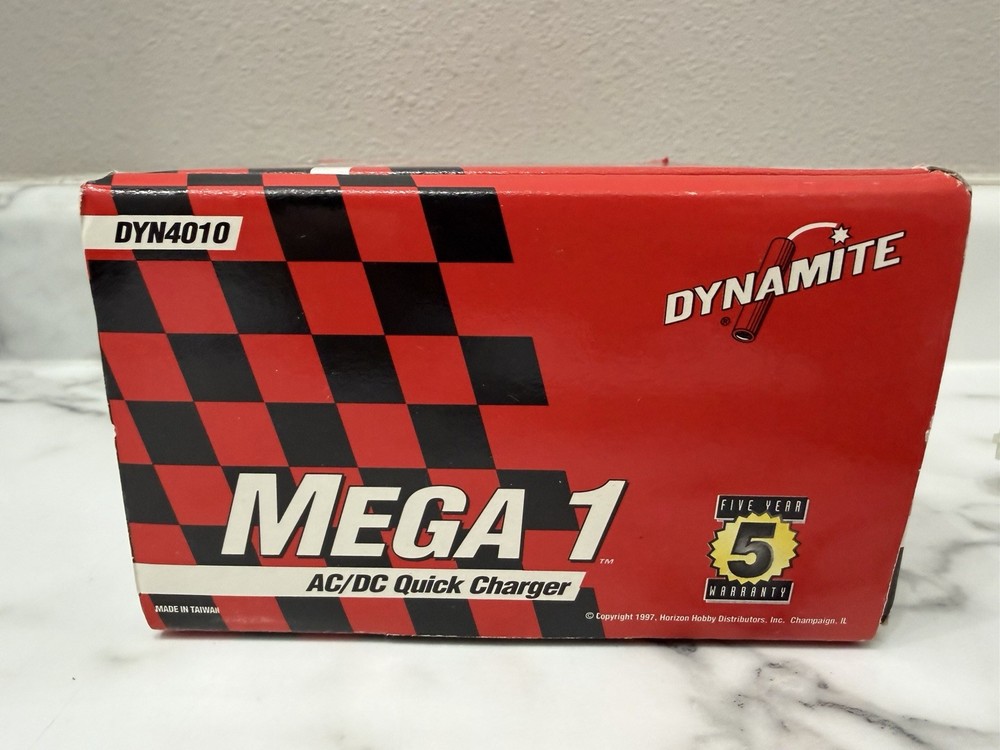 Dynamite Mega 1 AC/DC Quick Charger for 4-7 Cell Ni-Cad Batteries Untested