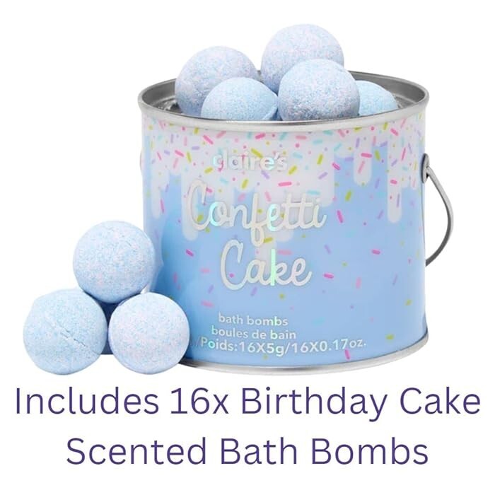 Claire's bath bombs confetti cake