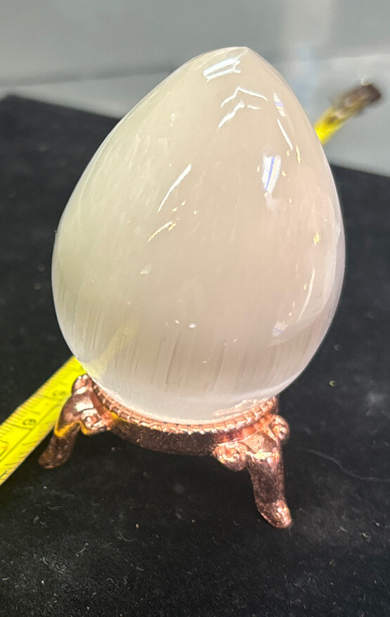 Selenite Polished 3" Egg with Stand