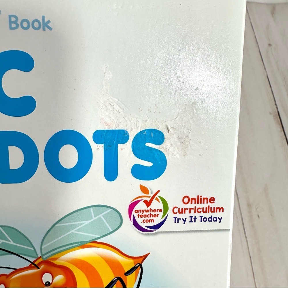 Bundle of 2 Kids Pre-K Learning Workbooks Math Basic Concepts & ABC Dot-To-Dots