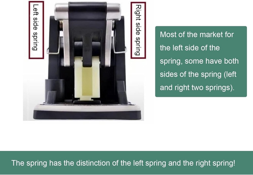 2 Pack Spin Mop Bucket Spring Replacement Right Left Side Rebound Silver