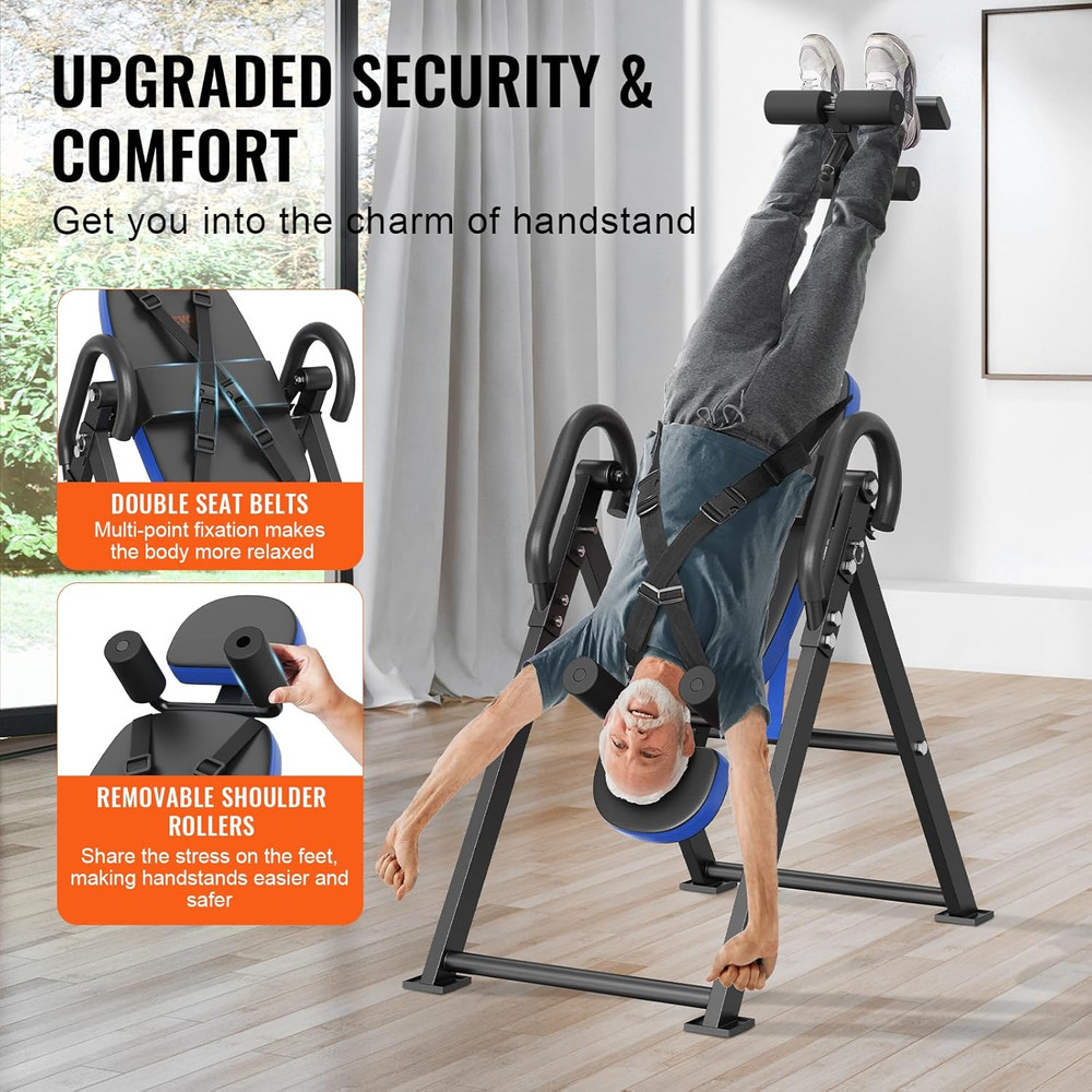 Inversion Table, 300Lbs Capacity Heavy Duty Inversion Table, Decompression Back
