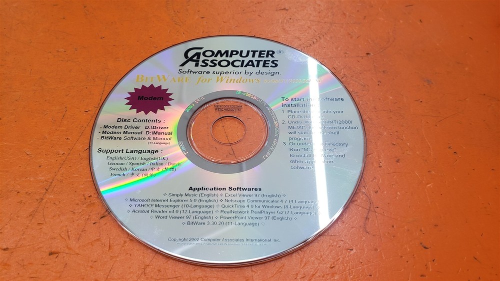 ⭐️⭐️⭐️⭐️⭐️Computer Associates BitWare For Win 95/98 Modem Drivers Software