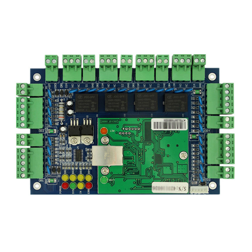 4 Door 4 Reader TCP/IP RFID Board Panel Access Control Metal case + Power supply