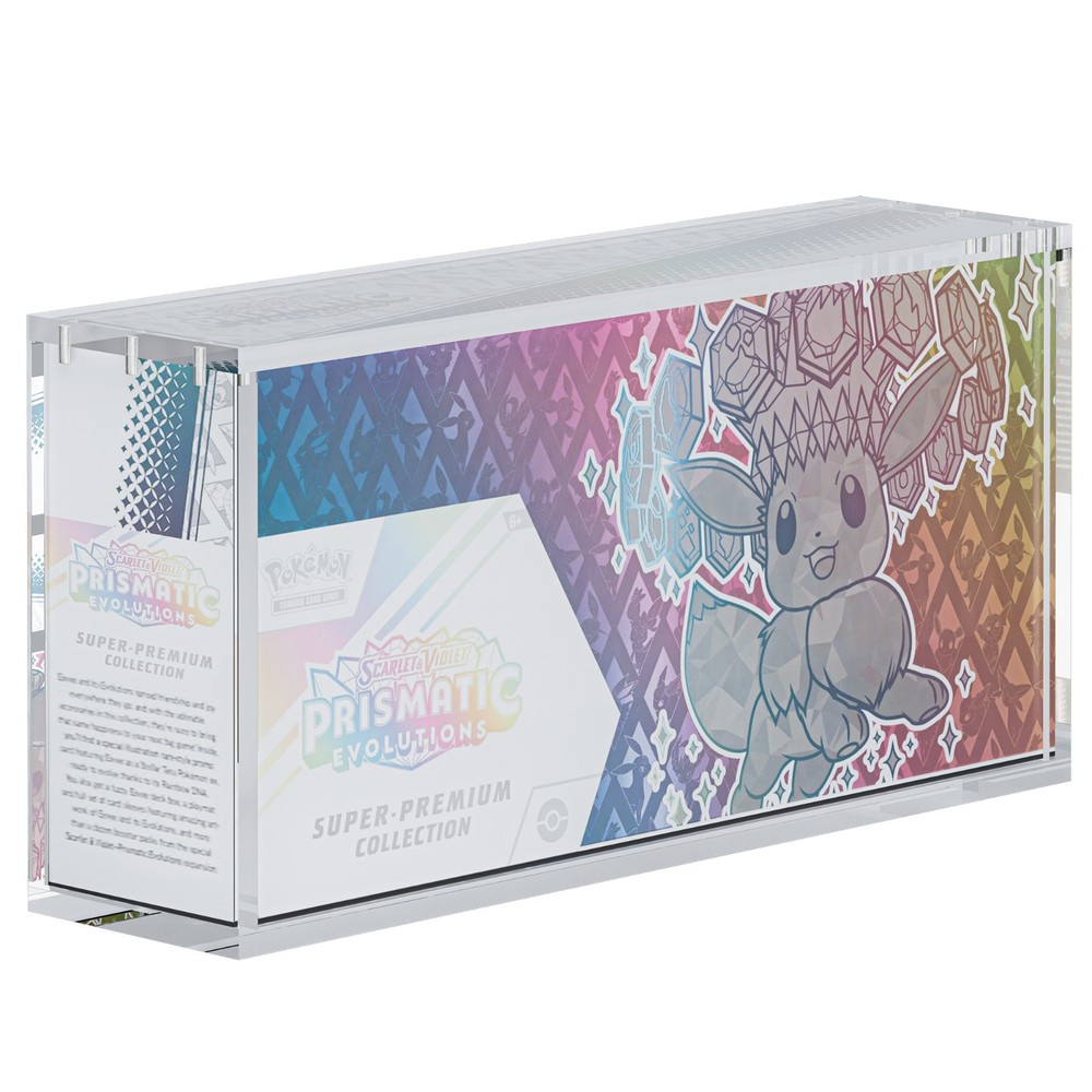 Acrylic Display Case for Prismatic Evolutions Super Premium Collection SPC Case