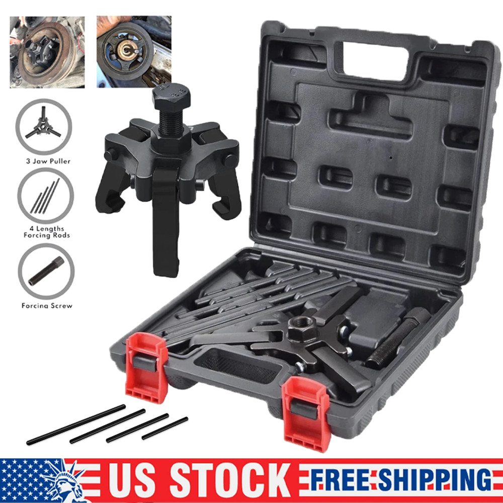 Harmonic Balancer Puller Kit, Adjustable 3-Jaw Puller for Removing Harmonic Damp