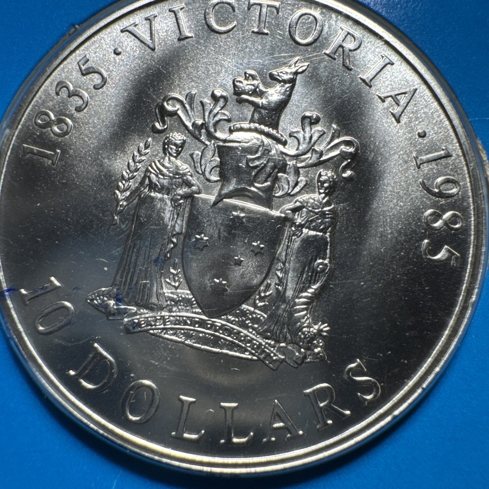 1985 CANADA 10 DOLLAR SILVER ELIZABETH II