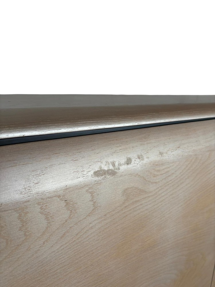 Contemporary Bleached Oak Credenza