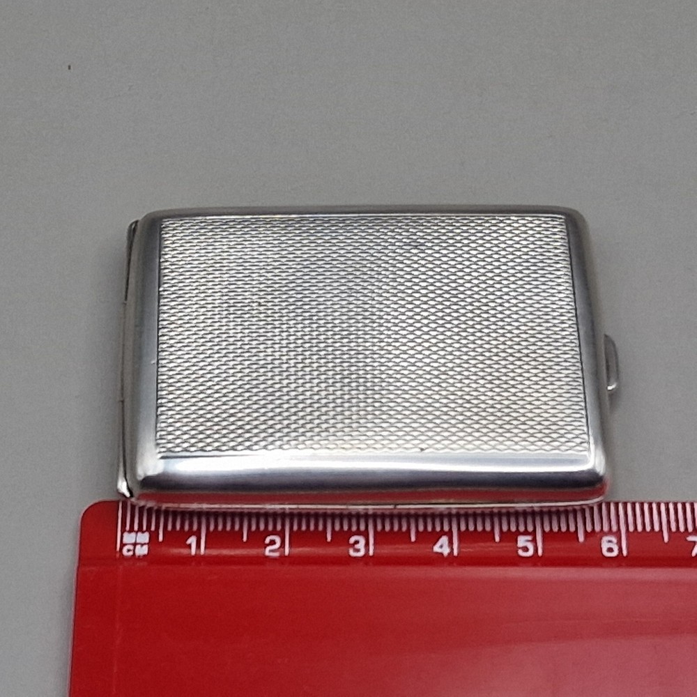 Sterling Silver Engine Turned Matchbook Case by Cohen & Charles 1928