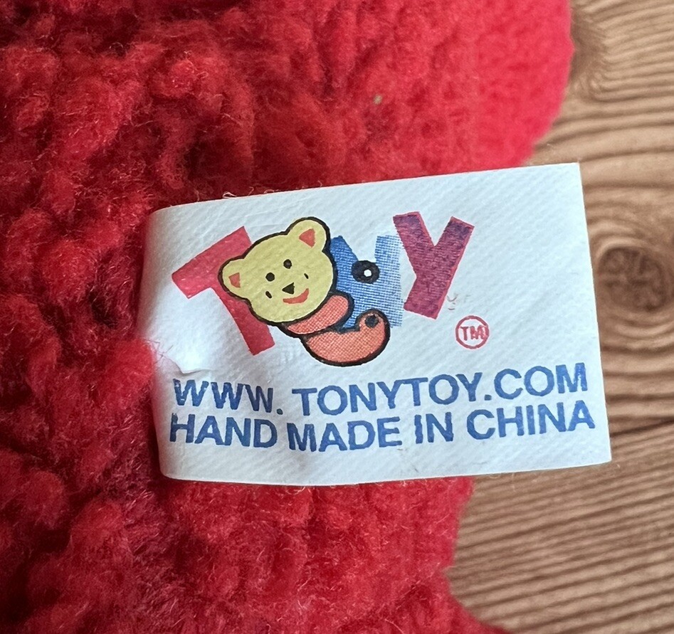 Tony Toy Red Teddy Bear Vintage