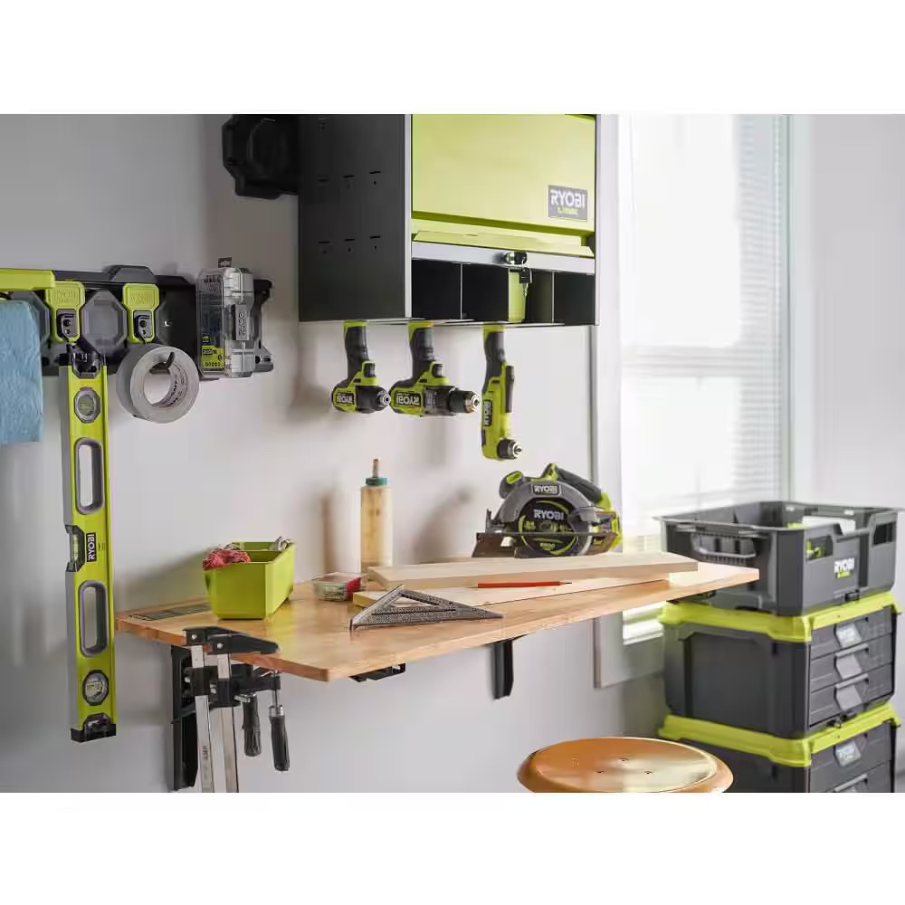 RYOBI Stowaway Wall Mounted Folding Workbench Table