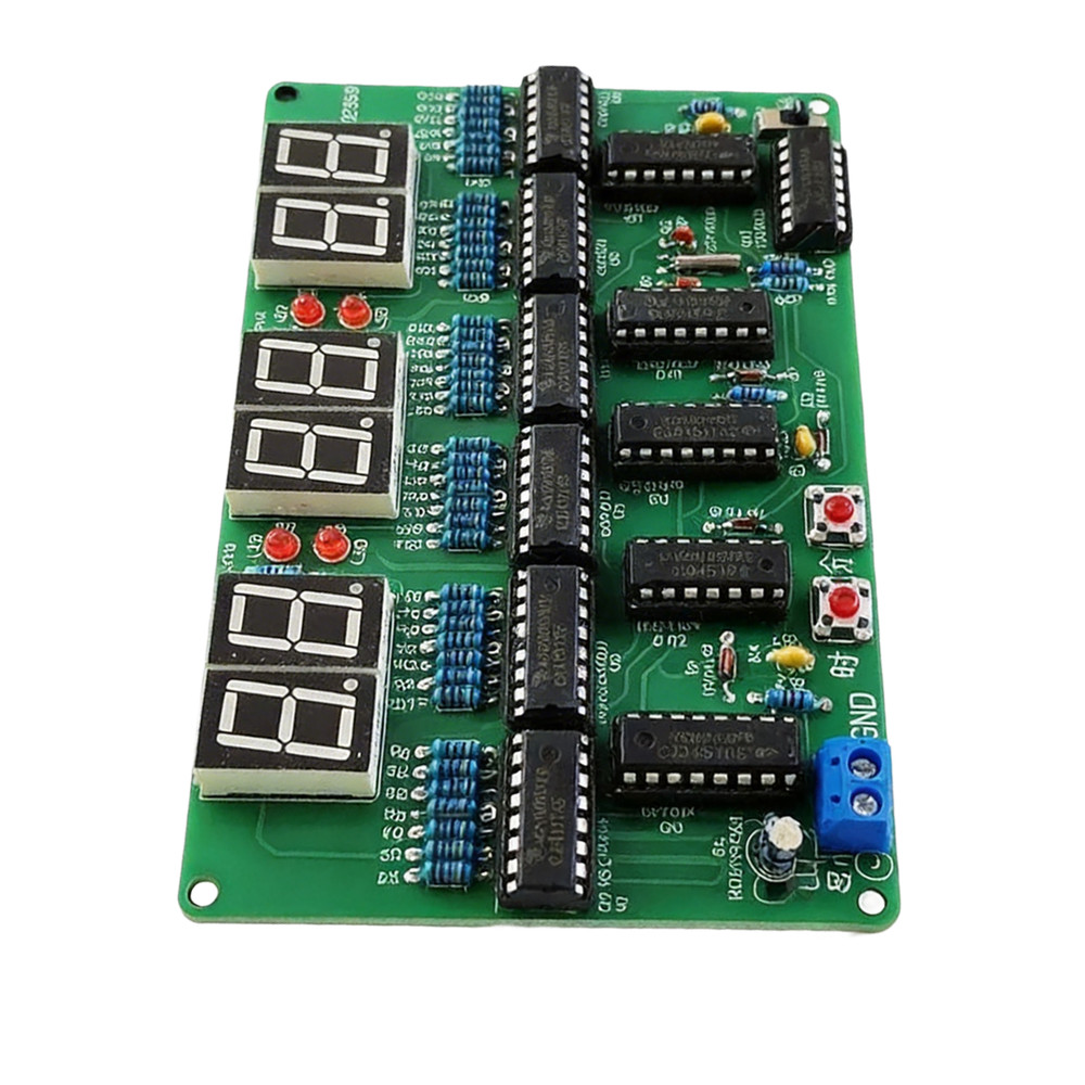 DIY Clock Kit 6 Digit Display for Hands On Electronics Learning and Soldering