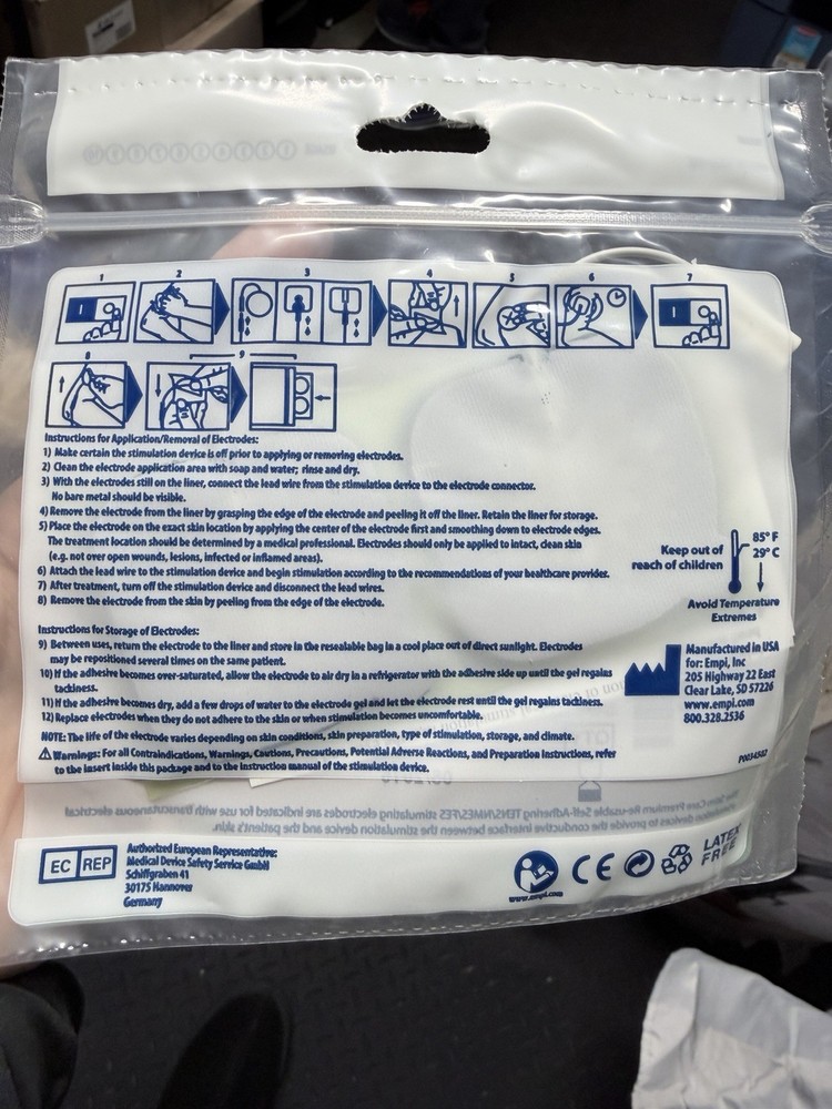 Empi Premium Electrodes 2 x 2 Square - 4/pack (one pack)