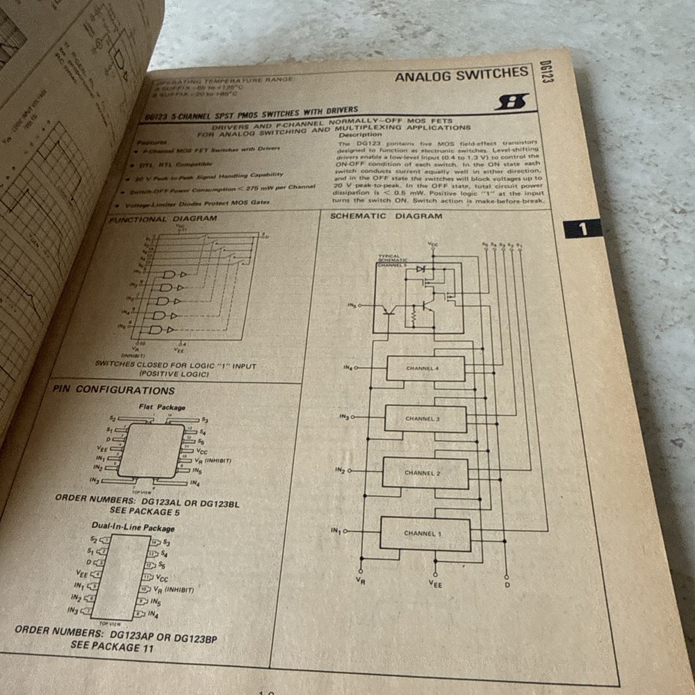 Siliconix Analog Switch Data Book 1976