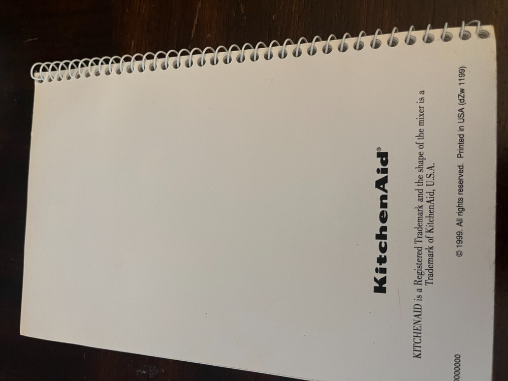 KitchenAid Stand Mixer Recipes PRELIMINARY